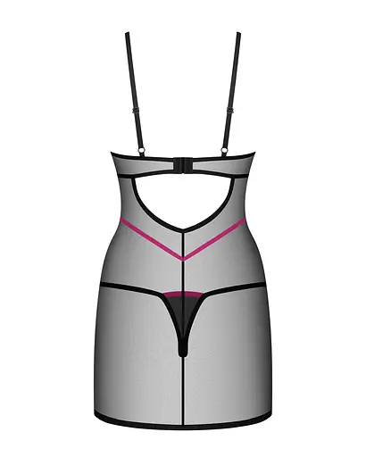 Комплект белья Obsessive Novenes M/L черный - фото 5