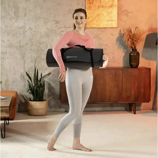 Коврик для йоги Hop-Sport HS-NB010GM NBR 1см черный - фото 5