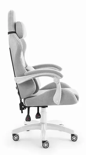 Компьютерное кресло Hell’s HC-1014 Grey-White ткань - фото 3