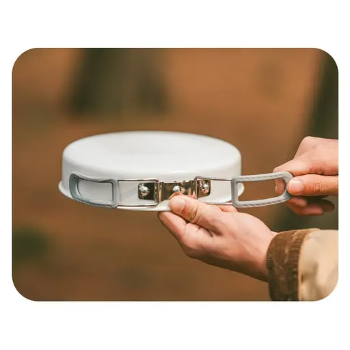 Сковорідка зі складаною ручкою Naturehike CNK2450CF013 (17.5 см) алюміній Білий - фото 4