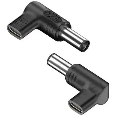 Переходник Type-C to DC Adapter YX-07 PD19 5V 7.4 x 5.0 мм HP Черный - фото 1