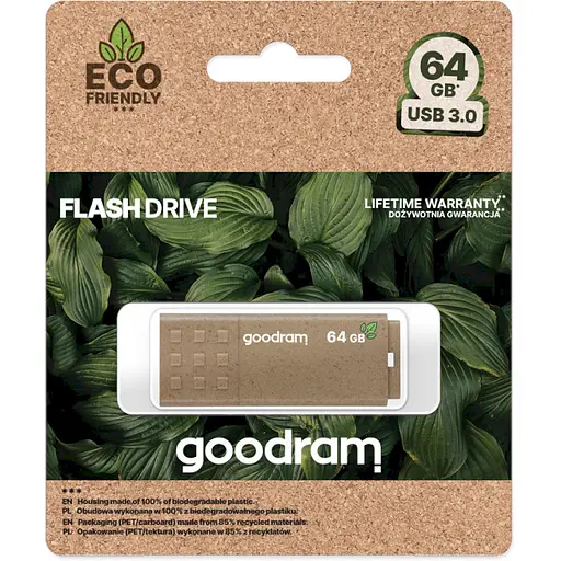 Флеш-накопичувач GoodRam USB Flash 64GB USB 3.0 UME3 ECORefurbishedIENDLY, Retail (UME3-0640EFR11) - фото 3
