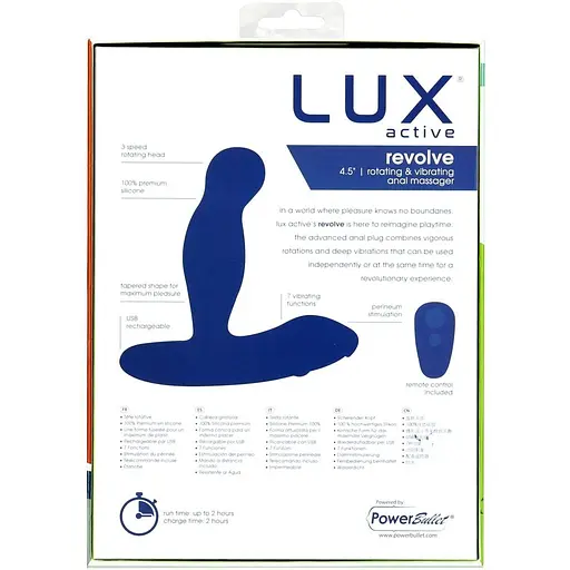 Массажер простаты с ротацией и вибрацией Lux Active Revolve пульт ДУ - фото 9