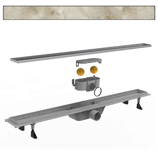 Душовий канал Volle з решіткою Під плитку 700 мм 90-22-701 - фото 4