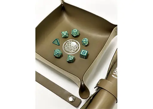 Настільна гра Планета Ігор Лоток для кубиків Ктулху (коричневий) (Dice tray Cthulhu brown) (pi-dt002) - фото 6