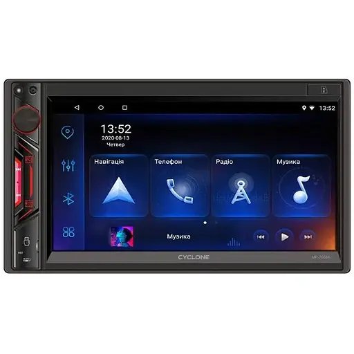 Автомобильная Bluetooth магнитолу Cyclone MP-7088A мультимедийный центр универсальный 2DIN - фото 1