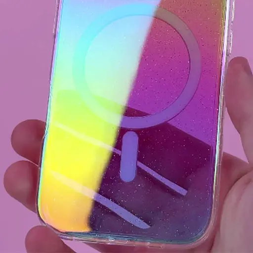Чохол Epik TPU Galaxy Sparkle MagFit для Apple iPhone 16, 6.1 Chroma+Glitter - фото 4
