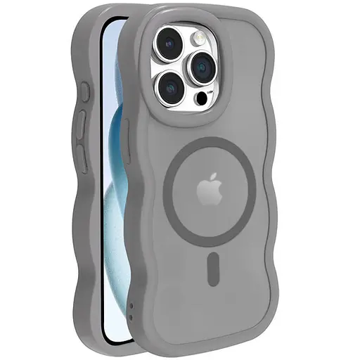 Чохол Epik TPU+PC Undine with MagSafe для Apple iPhone 12 Pro/12, 6.1 Grey - фото 1