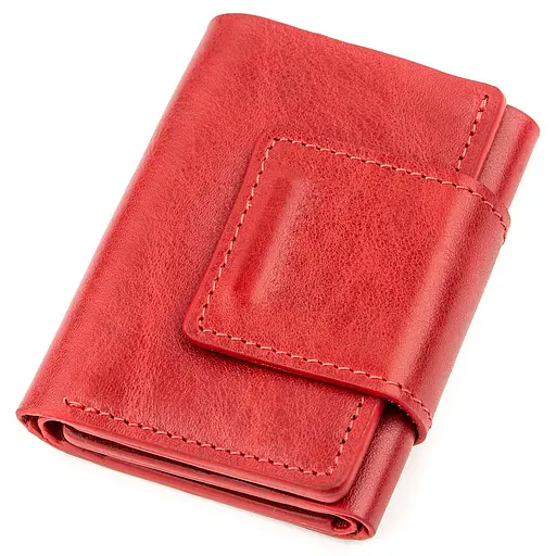 Женский кожаный кошелек Grande Pelle 7х10х1.5 см acs0014748 - фото 1