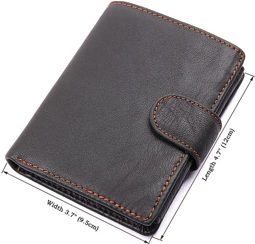 Мужской кожаный кошелек Vintage 9.5х14 см acs0015342 - фото 9