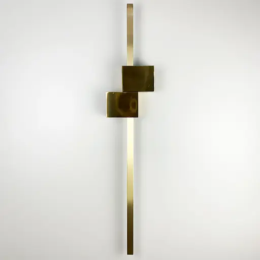 Настенный латунный светильник Сomfort в 3-х размерах Line F длина 100 см Арт. WM23 AB - фото 6