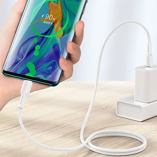 Дата кабель USAMS US-SJ459 U43 Type-C to Type-C 100W PD (1.2m) Білий - фото 5