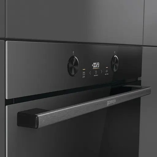 Духовой шкаф электрический Gorenje 77 л A+ пара дисплей пиролиз черный - фото 9