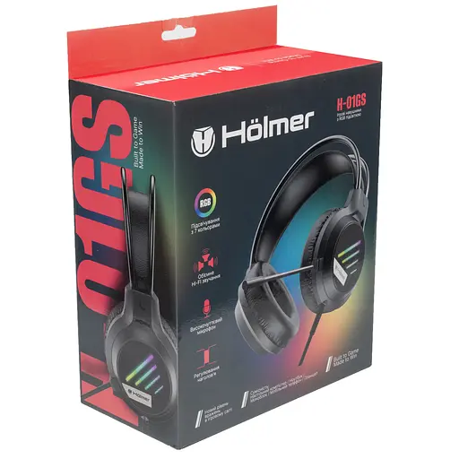 Навушники дротові Hölmer ігрові з підсвіткою (H-01GS) - фото 23