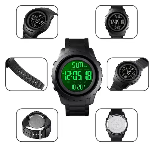 Спортивные наручные часы Skmei 1624 (Черный) - фото 6