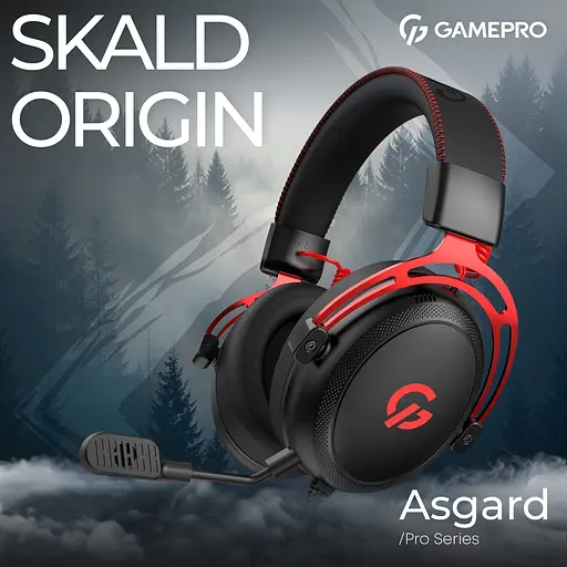 Игровые наушники GamePro Asgard Skald Origin HS850BR Black/Red [150894] - фото 8