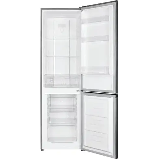 Холодильник Edler ED 323IDD Inox двухкамерный с нижней морозильной камерой No Frost общий объем 237L полезный объем 182L/55L механическое управление суперзамораживание режим отпуск A+ 181x54.5x60 см - фото 2