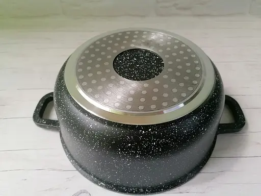 Кастрюля алюминиевая Zauberg с мраморным покрытием и крышкой 5.5 л (0326 BL) - фото 6