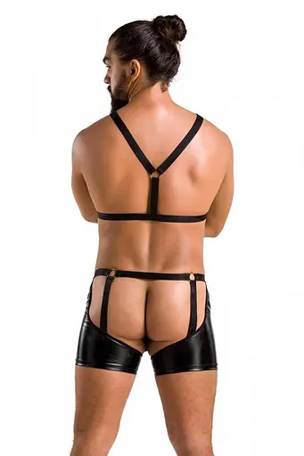 Комплект чоловічий Passion 047 SET ARON L/XL чорний - фото 3