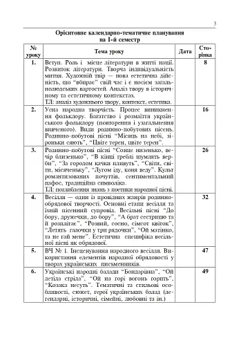Уроки української літератури. 9 клас. І семестр. Посібник для вчителя - фото 3