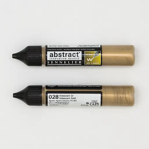 Лінер акриловий Sennelier Abstract, 3D, 27 мл, Переливчасте золото (Iridescent Gold)