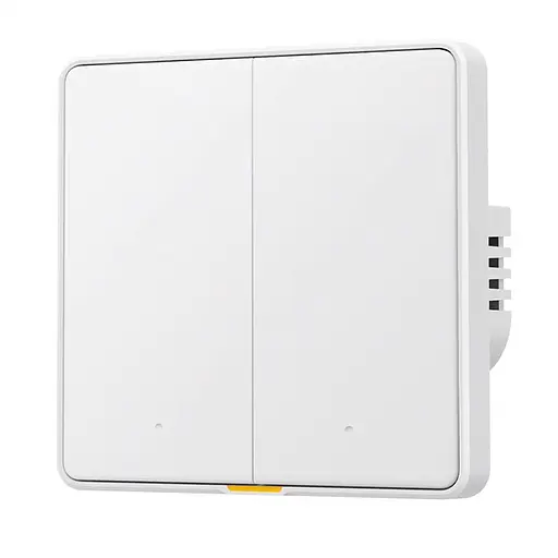 Вимикач механічний Tuya RF433 EU Wi-Fi на дві лінії Білий