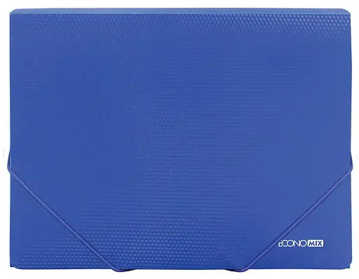 Папка пластикова на гумках А4 E31601 Economix непрозора фактура "діамант"(4044572316011) Синій - фото 1
