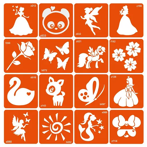 Набір для біо-тату Для дівчаток №1 - гліттер set-girls-1-glitter - фото 2