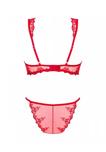 Комплект білизни Obsessive Lonesiay L/XL червоний - фото 6