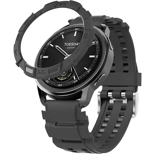 Безель Sikai для смартгодинника Xiaomi Watch S3 Black Sport