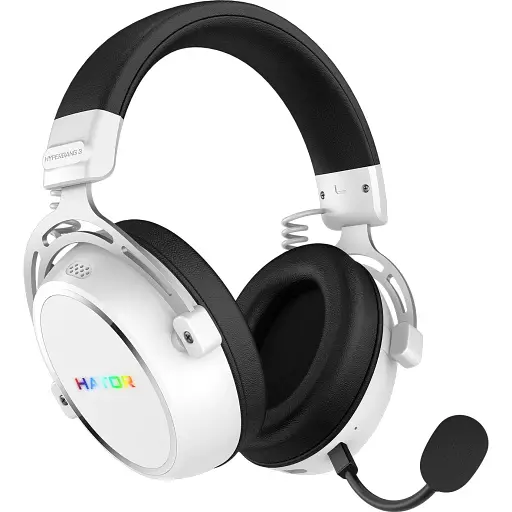 Навушники ігрові Hator Hypergang 3 Wireless White (ESH56) [145529] - фото 2