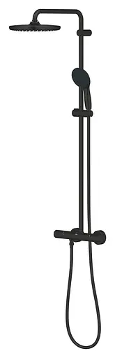 Душова система з термостатом для настінного монтажу Grohe Tempesta System 250 266702431, Чорний матовий - фото 4