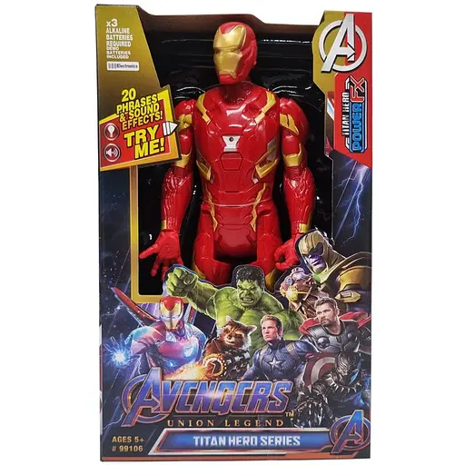 Ігрова фігурка Марвел Bambi 99106 зі світлом та звуком Залізна людина - фото 1