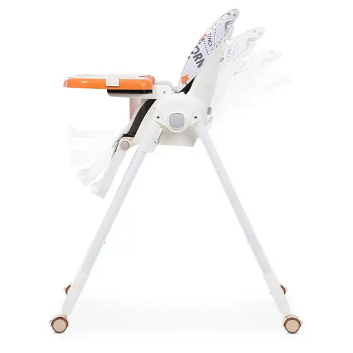 Стульчик для кормления Bambi M 5673-7 с принтом, экокожа White - фото 4