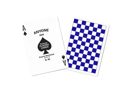 Карты для фокусов United States Playing Card Company Anyone Forever Checkerboards R2 (blue) (PC_AFCR2) - фото 2