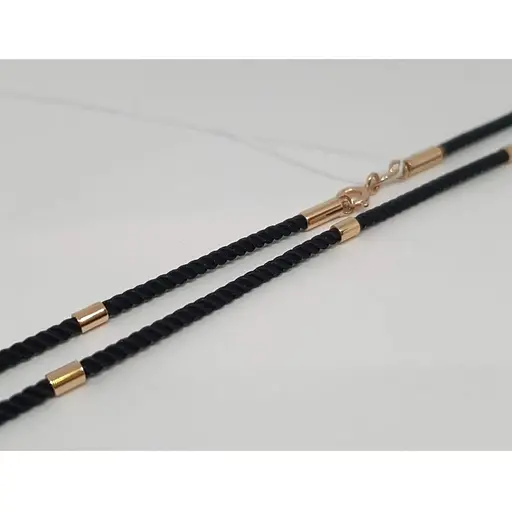 Ювелірний шовковий шнурок Tango із золотими вставками. 950085 50 - фото 2