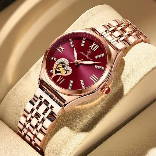 Жіночий наручний годинник Poedagar Present (Золотистий) - фото 2