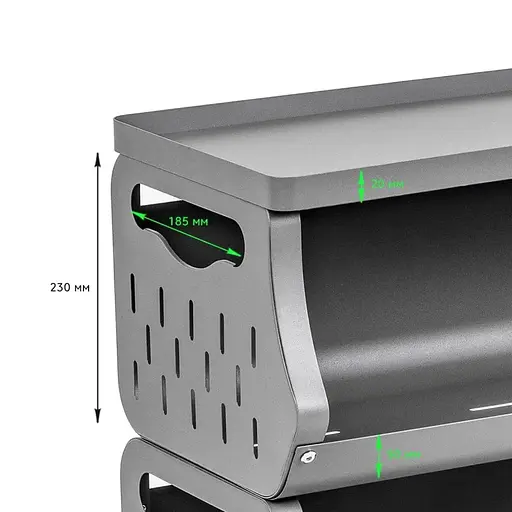 Стеллаж для хранения Wall Sticker SW-00002261 универсальный пятиярусный 60х30х123 см - фото 4