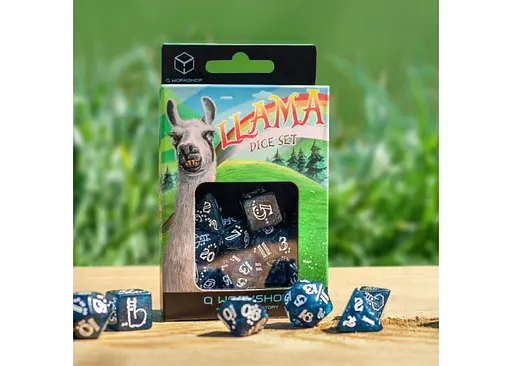 Набір кубиків Shimmering Llama Dice Set , 7 шт. (SLLA3F) - фото 3