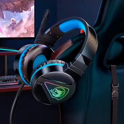 Игровая гарнитура наушники Hoco W104 с микрофоном Blue - фото 3