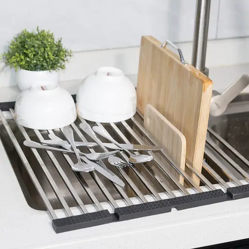 Нержавіючий килимок для мийки дизайнерський Nett KH-16 (45) - фото 6