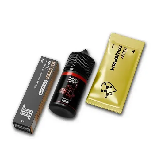 Набор компонентов для самозамеса солевой заправки CHASER Black Ultra 30 мл TRIPLE BERRY Ягоды, 0-50 мг (18036)