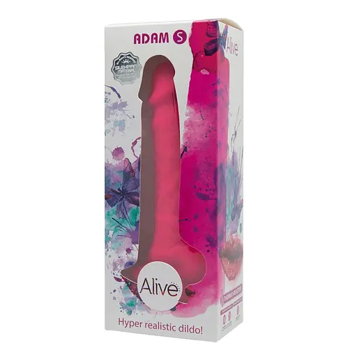 Фалоімітатор Alive Adam S 18 см фуксія - фото 3