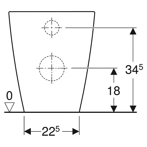 Чаша напольно приставного унитаза Geberit Smyle Square Rimfree 500.840.00.1, Белый - фото 3
