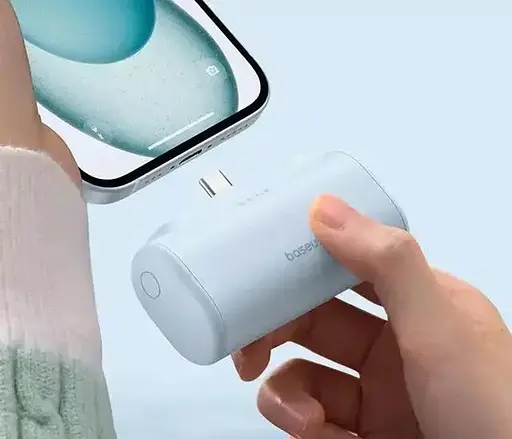 Універсальна магнітна батарея Baseus Compact Type-C Edition 5000 mAh 20 W Blue P10068306313-00 - фото 6