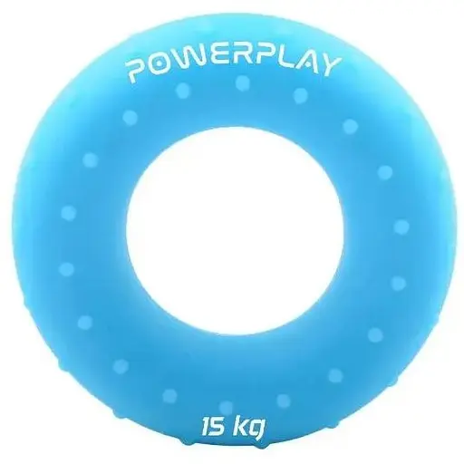 Еспандер кістьовий PowerPlay силіконовий PP-4338 Hand Grip Light 15 кг Блакитний (PP_4338_Blue_15kg) - фото 1