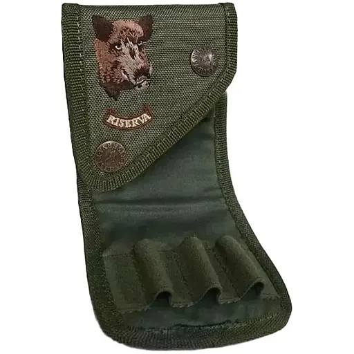 Патронташ Riserva R9011 кал. 7. Олива. Кабан - фото 3