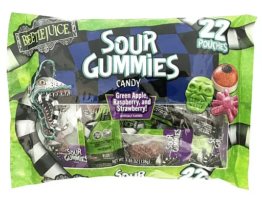 Кислі мармеладні цукерки Beetlejuice Halloween Sour Gummies 138 г