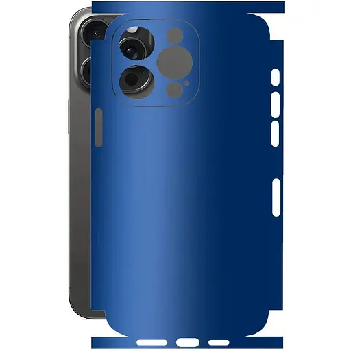 Захисна плівка StatusSKIN для Apple iPhone 15 Pro Max Корпус Вініл Синій матовий - фото 1