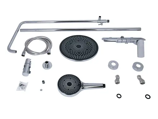 Душова система універсальна Qtap Slavonice Chrome з виливом QTSLA111CRM45904 - фото 10